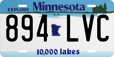 MN license plate 894LVC