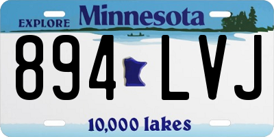 MN license plate 894LVJ