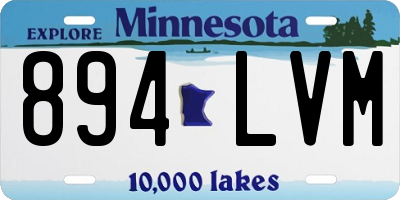 MN license plate 894LVM