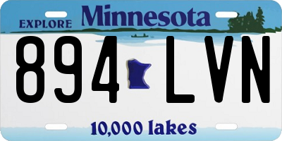 MN license plate 894LVN