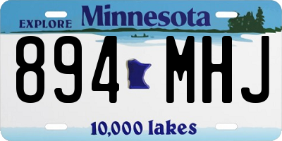 MN license plate 894MHJ