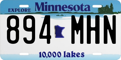 MN license plate 894MHN