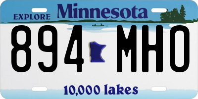MN license plate 894MHO