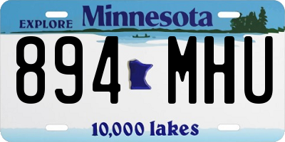 MN license plate 894MHU