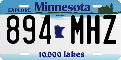 MN license plate 894MHZ