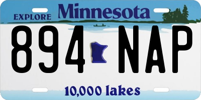 MN license plate 894NAP