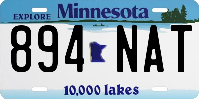 MN license plate 894NAT