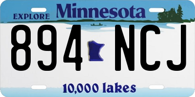 MN license plate 894NCJ
