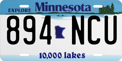 MN license plate 894NCU