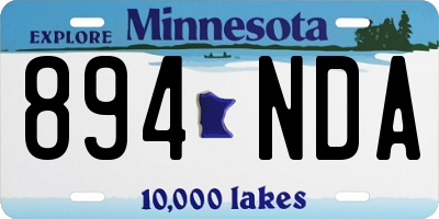 MN license plate 894NDA