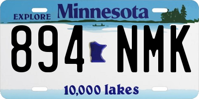 MN license plate 894NMK