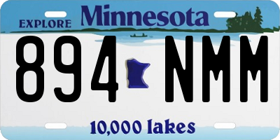 MN license plate 894NMM