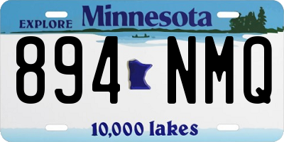 MN license plate 894NMQ