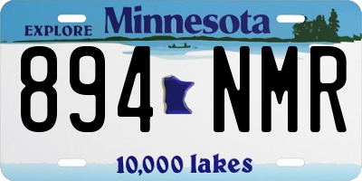 MN license plate 894NMR