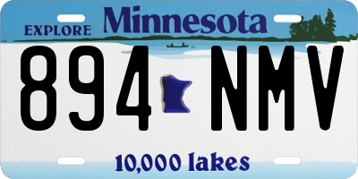 MN license plate 894NMV