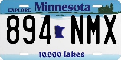 MN license plate 894NMX