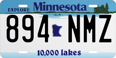 MN license plate 894NMZ