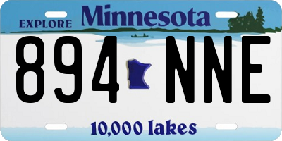 MN license plate 894NNE