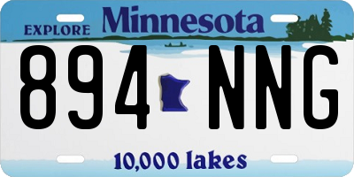 MN license plate 894NNG
