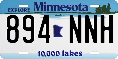 MN license plate 894NNH