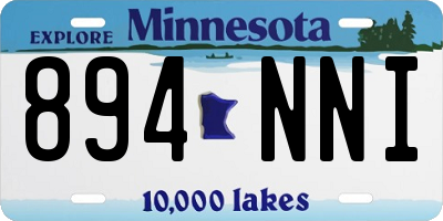 MN license plate 894NNI