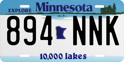 MN license plate 894NNK