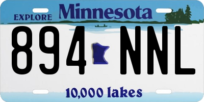 MN license plate 894NNL