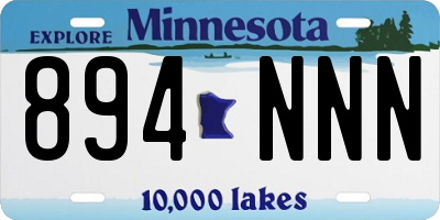 MN license plate 894NNN