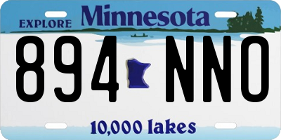 MN license plate 894NNO