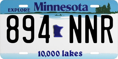 MN license plate 894NNR