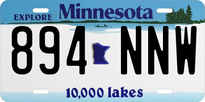 MN license plate 894NNW