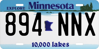 MN license plate 894NNX