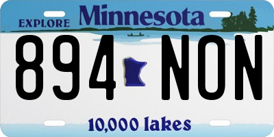 MN license plate 894NON