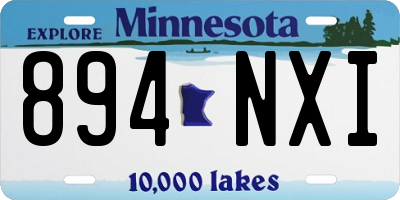 MN license plate 894NXI