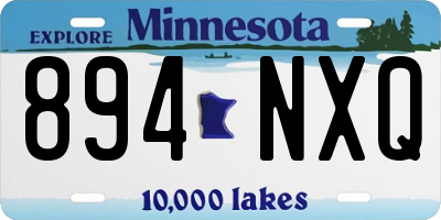 MN license plate 894NXQ