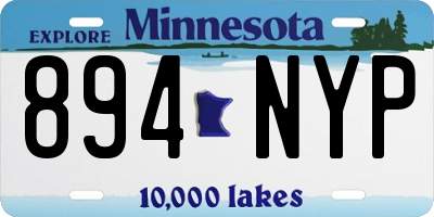 MN license plate 894NYP