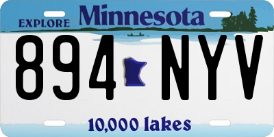 MN license plate 894NYV