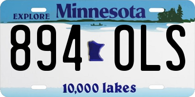 MN license plate 894OLS