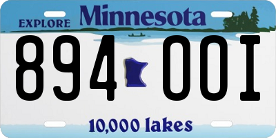 MN license plate 894OOI