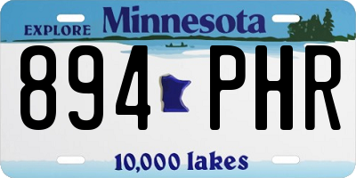 MN license plate 894PHR