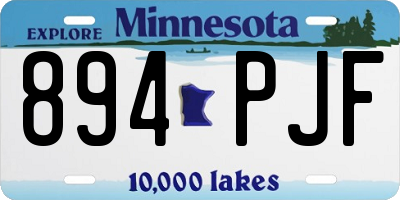 MN license plate 894PJF