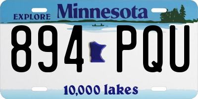 MN license plate 894PQU