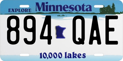 MN license plate 894QAE