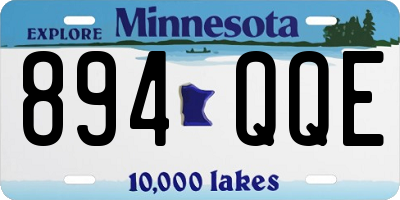 MN license plate 894QQE