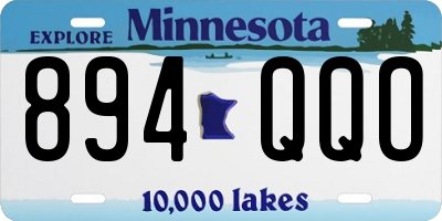 MN license plate 894QQO