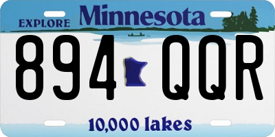 MN license plate 894QQR