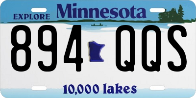 MN license plate 894QQS