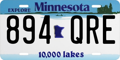 MN license plate 894QRE