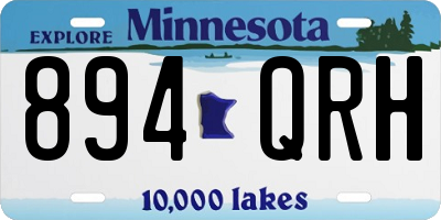 MN license plate 894QRH