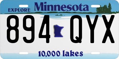 MN license plate 894QYX